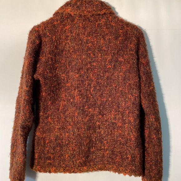 Carole Little - Fuzzy button up sweater. Size M - Picture 2 of 7